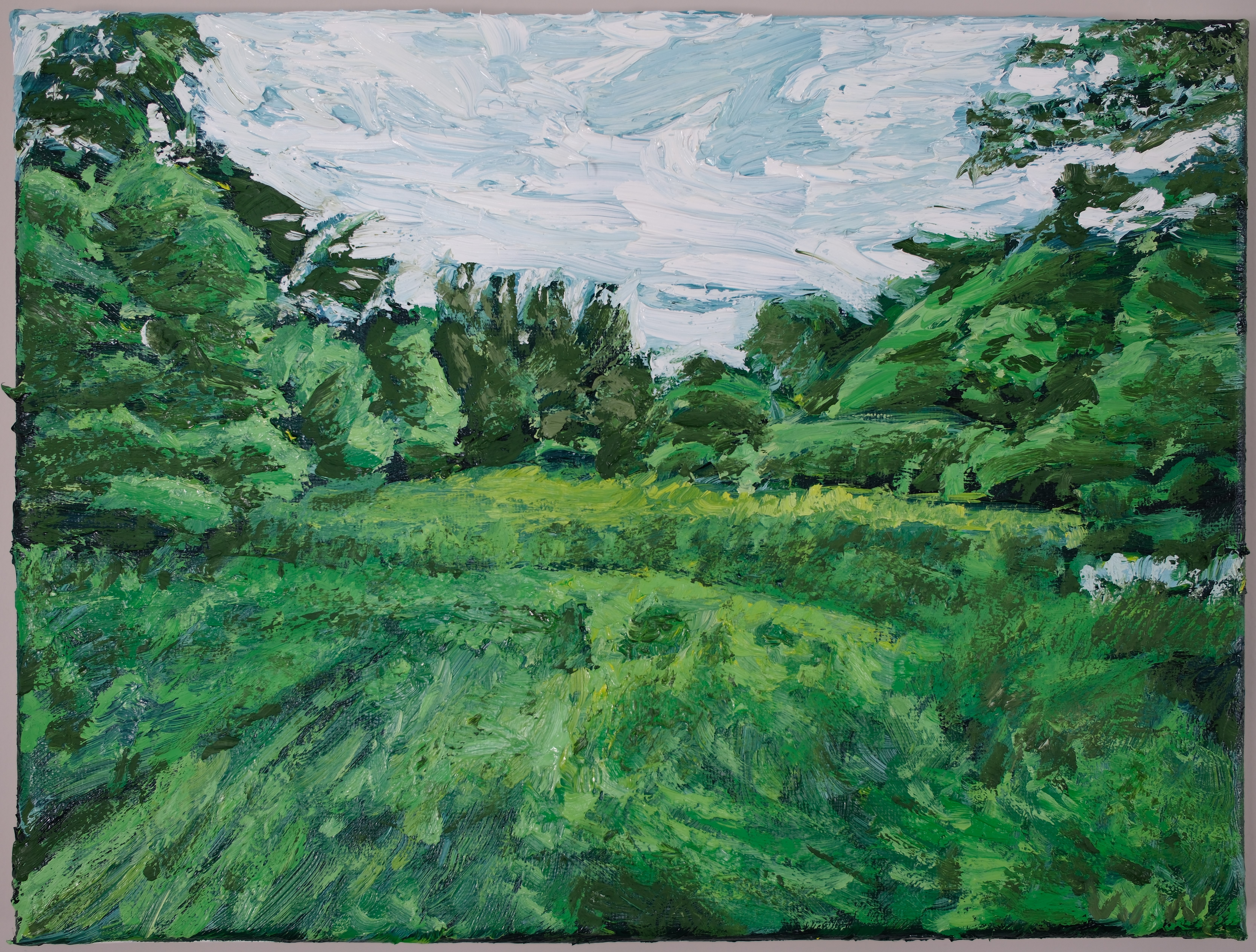 Impasto, impressionist, landscape painting